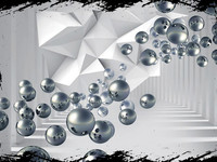 3D обои заставка картинка скачать шары
